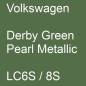 Preview: Volkswagen, Derby Green Pearl Metallic, LC6S / 8S.